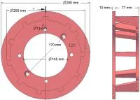 Ролик металлический Grimme (шаг 40) (127) 006.00347 / 006.00059 / 006.00722